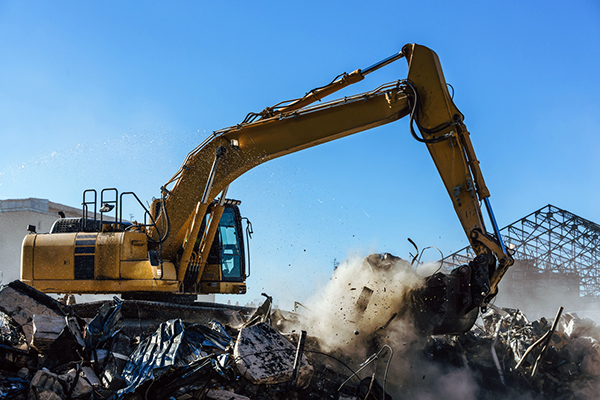 demolition excavator and project safety
